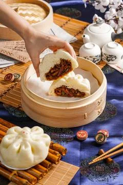 Baozi or Bakpao Stock Photos
