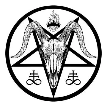 Baphomet pentagramv Stock Illustration