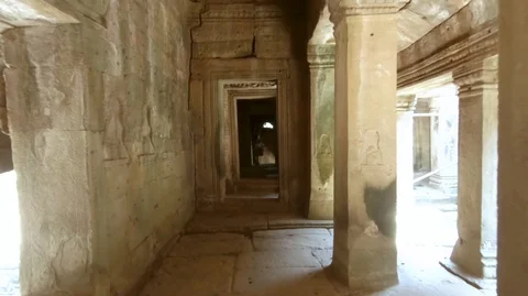 Baphuon temple interior, at Angkor Thom, Cambodia. Stock Footage 101824679