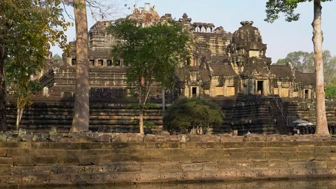 Baphuon Temple Reflection Stock Footage 73237423