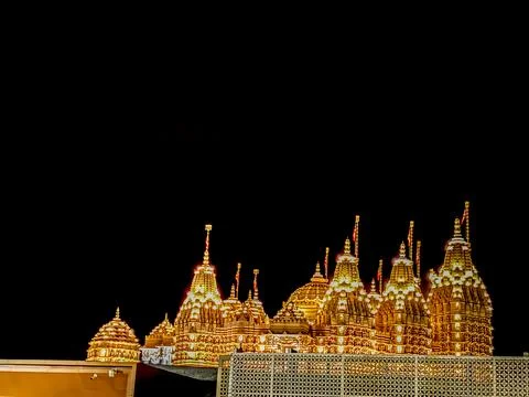 BAPS Hindu Temple in Abu Dhabi Stock Photos