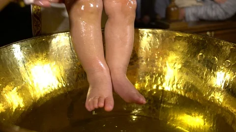 Baptism boy Stock Footage 96487888