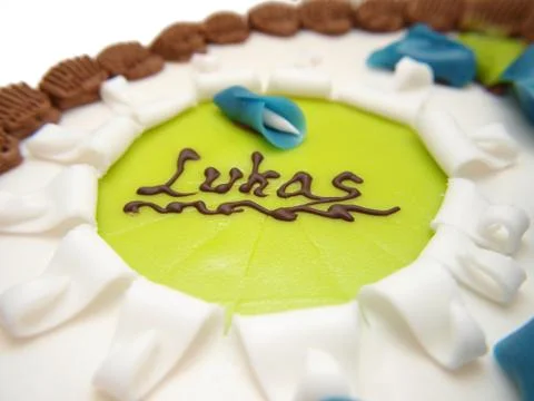 Baptism cak Stock Photos