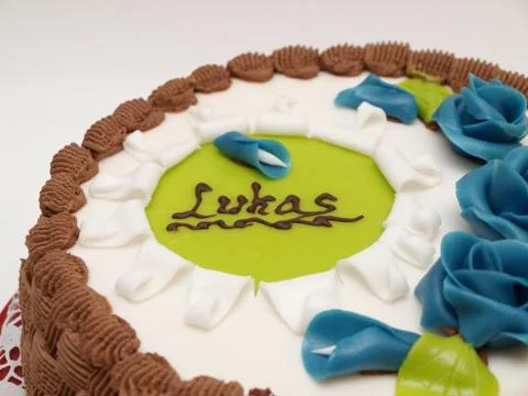 Baptism cake Stock Photos
