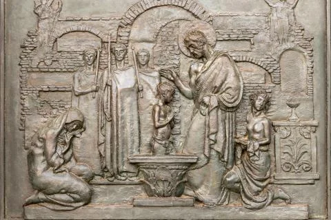The baptism of Christ Stock Photos