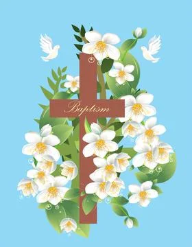 Baptism composition, Stock Illustration