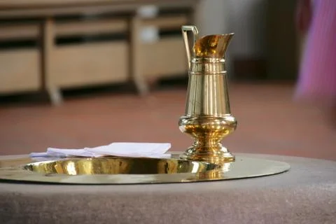 Baptism jug Stock Photos