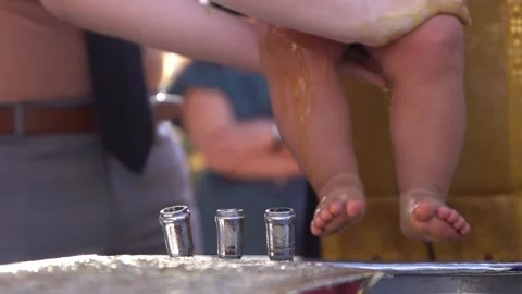 Baptism oil Stock Footage 132024486
