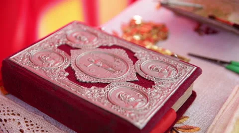 Baptism. Scripture. Clouse up. Stock Footage 68177910