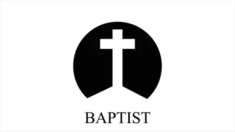 Baptist cross logo Vidéo 145731948