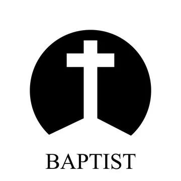 Baptist cross logo Stock Illustration