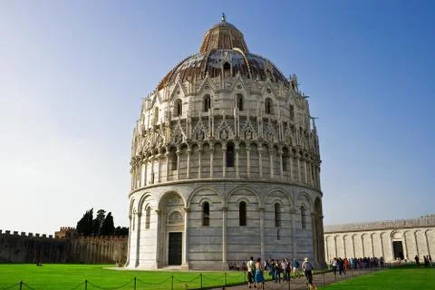 Baptistery in Pisa Stock Photos