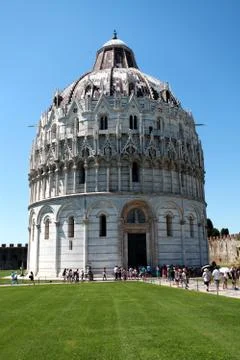 Baptistery of Pisa a Stock Photos