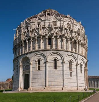 The Baptistery In Pisa Stock Photos