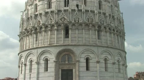 The Baptistry of Pisa Stock Footage 12488439