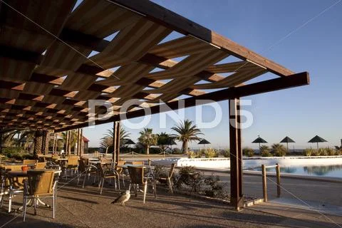 Bar and esplanade Stock Photos