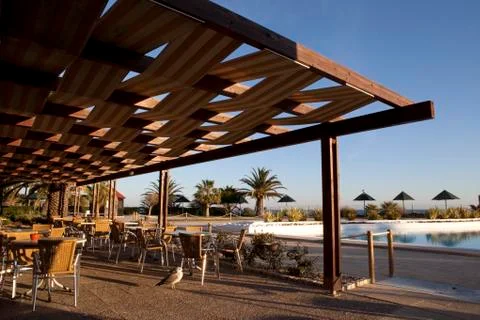 Bar and esplanade Stock Photos
