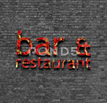 Bar And Restaurant Sign