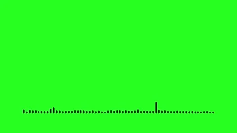 Bar A Audio Spectrum Green Screen Background 動画素材 303384037