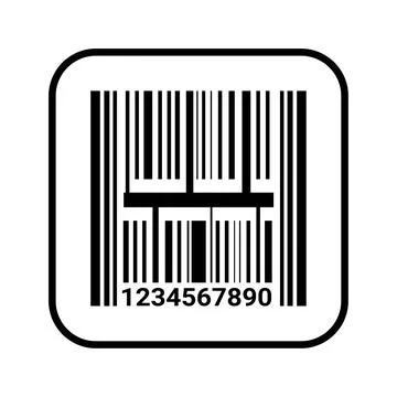 Bar, bar code, code icon, or code Stock-Illustration
