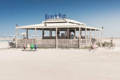 Bar on the beach Foto stock