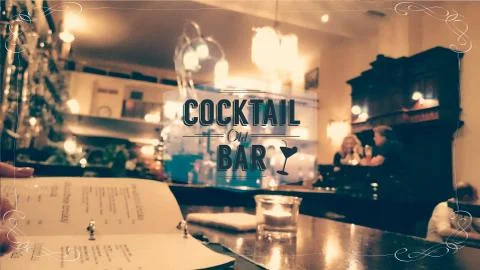 Bar blurred background Stock Illustration