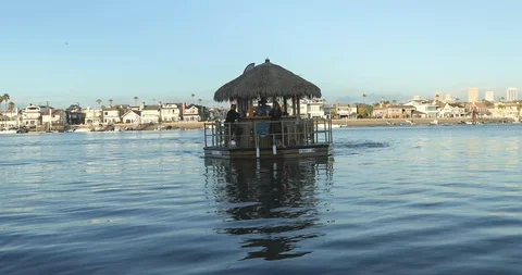 The Bar Boat  on the Sea. Stock Footage 101563529