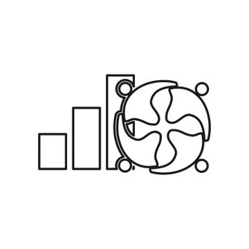 Bar business Commitment Teamwork Together Outline Logo vector 스톡 일러스트