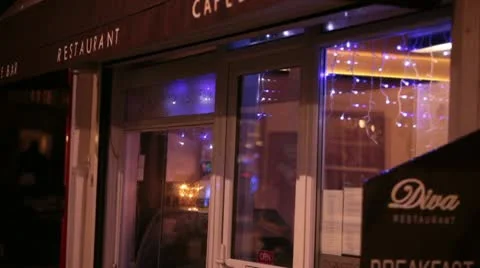 Bar cafe lights 3574 Stock Footage 10584050