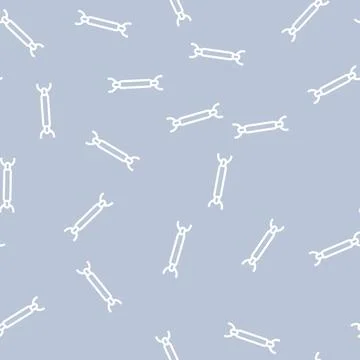 Bar chain line vector seamless pattern Stock Illustration