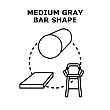Bar chair flat square and cylindrical shapes concept Иллюстрация