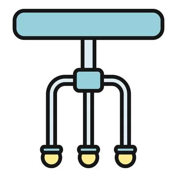 Bar chair stool vector icon representing furniture design Stock Illustration