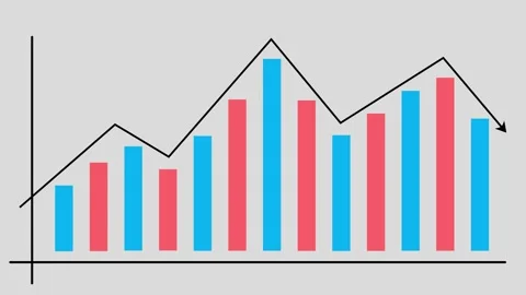 Bar chart 1 Stock Footage 274306851