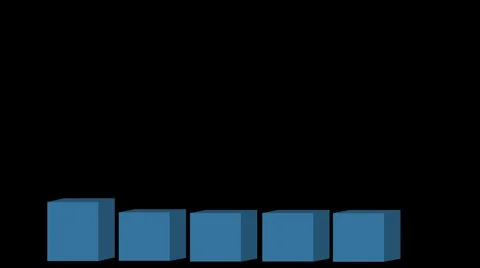 Bar chart alpha Stock Footage 1073239