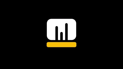 Bar Chart Analytics Statistics App Icon Stock Footage 335574994