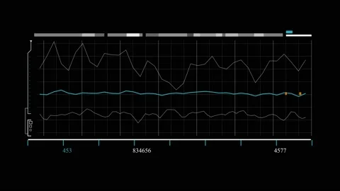 Bar chart and graph elements. animated statistical table and graph Stock Footage 201580313