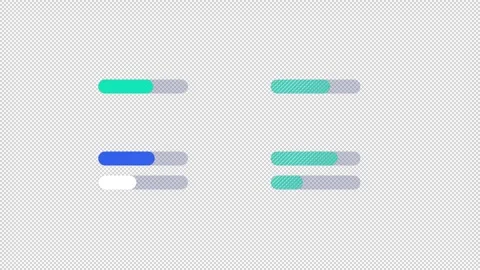 Bar chart animated elements - horizontal bars of values Stock Footage 329318936