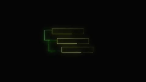Bar chart animation with green and yellow. Bar chart horizontal data visual.. Stock Footage 337615852