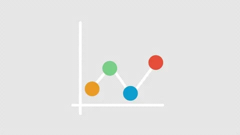 A bar chart with an arrow going up and down concept animation with alpha ch.. Stock Footage 266095838