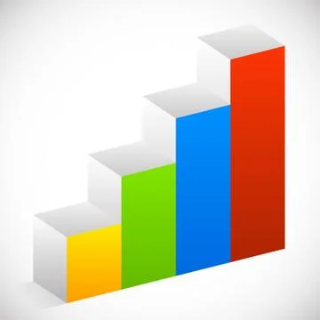 Bar chart, bar graph element. Eps 10 vector illustration 스톡 일러스트