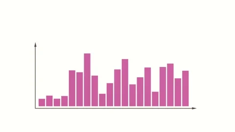 Bar chart, columns in different sizes. Stock Footage 276467268