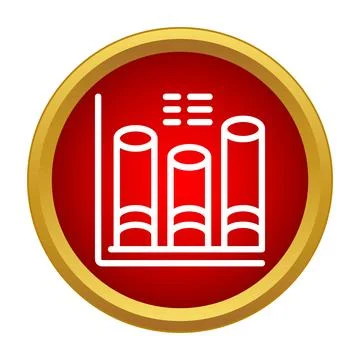 Bar chart data analytics growth icon Illustrazione stock
