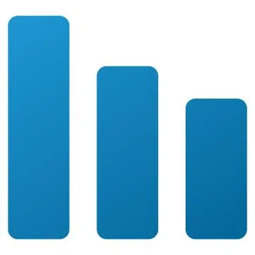 Bar Chart Decrease Gradient Vector Icon Illustrazione stock
