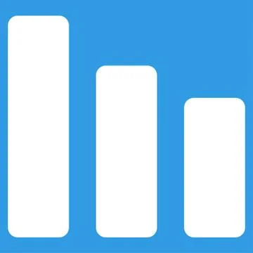 Bar chart decrease icon Stockillustratie