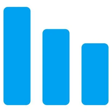 Bar chart decrease icon Illustrazione stock