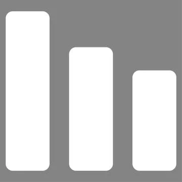 Bar chart decrease icon Illustrazione stock