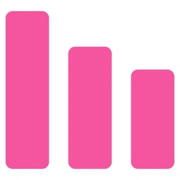 Bar chart decrease icon Stockillustratie