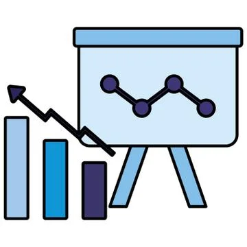Bar chart design 库存插图