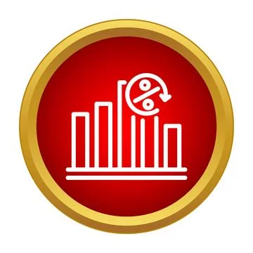 Bar chart displaying statistical data and percentage change Stock Illustration