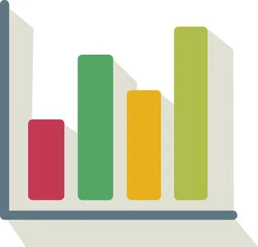 Bar chart for financial growth tracking Stock Illustration